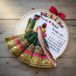 Forever Love Custom Embroidered Portrait Hoop - Personalized Couple Art