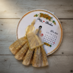 Personalized Wedding Anniversary Couple Hand Embroidery Hoop Art