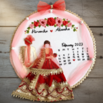Custom 3D Fabric & Thread Embroidered Romantic Portrait Hoop