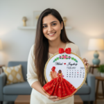 Handmade 'Love Story' Personalized Anniversary Portrait Embroidery - Image 4