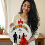 Personalized Family Portrait Hoop - Hand Embroidered Keepsake - Image 5