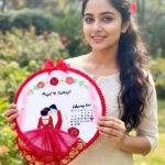 Custom Hand Embroidered Couple Hoop with Wedding/Anniversary Calendar - The 'Forever Yours' Keepsake - Image 4