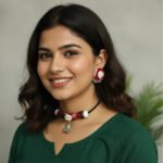 Bohemian Fabric & Cowrie Shell Statement Choker with Earrings - Image 7