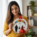 Personalized Family Portrait Hoop - Hand Embroidered Keepsake - Image 3