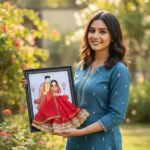 Custom 3D Bridal Couple Embroidery Art - Image 3