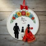 Personalized Family Portrait Hoop - Hand Embroidered Keepsake