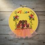 Personalized Sisterhood/Friends Hand-Stitched Art