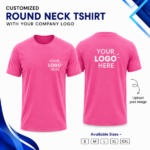 Customized Round Neck T-Shirt with Company Logo | Personalized Corporate T-Shirt | Custom Printed T-Shirt for Business, Events & Teams - Image 9